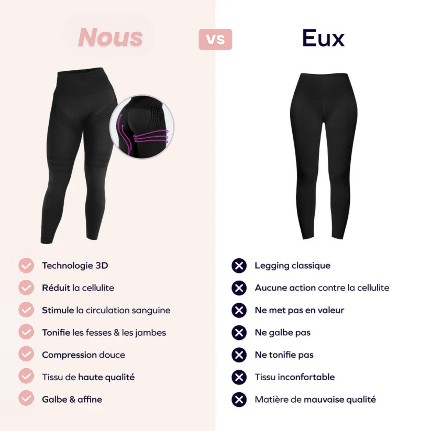 Leggings 3D Ceralia® — Lisse et Sculpte